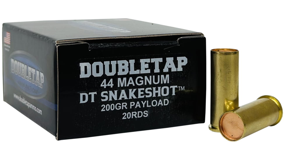 Doubletap Ammunition .44 Magnum 200 grain Snake Shot Brass Cased Pistol Ammo, 20 Rounds, 44MSS2