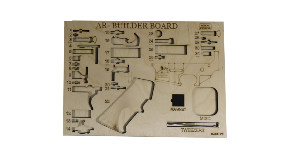 Edge Independent Product Developers Ar-Builder Board, Wood, 12.5inX9.5inX0.5in, AR-BUILDER BOARD