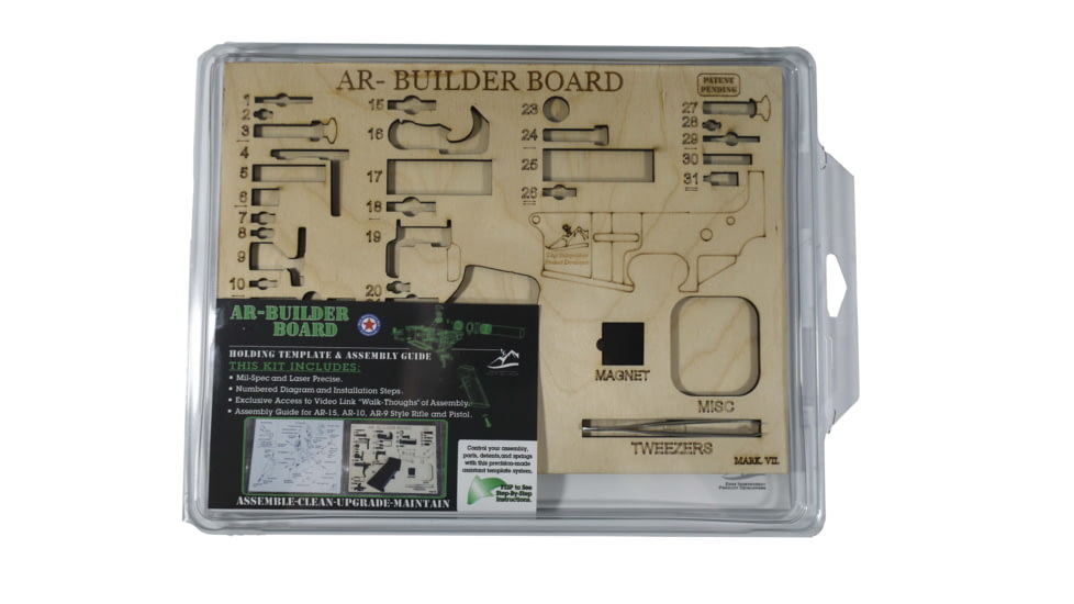 Edge Independent Product Developers Ar-Builder Board, Wood, 12.5inX9.5inX0.5in, AR-BUILDER BOARD