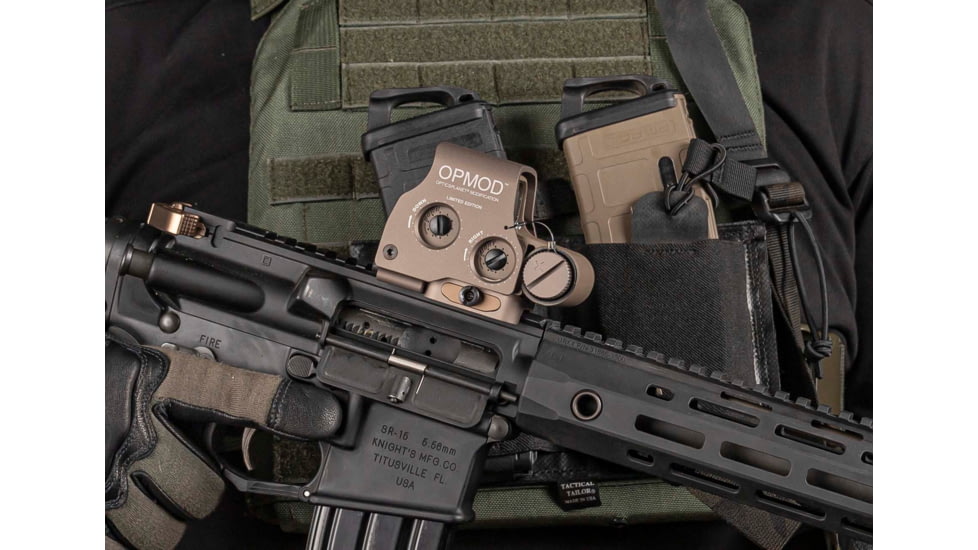 EOTech OPMOD EXPS 3 Holographic Reflex Red Dot Sight, 1 MOA Dot Reticle, Tan, EXPS3-4 TAN OP