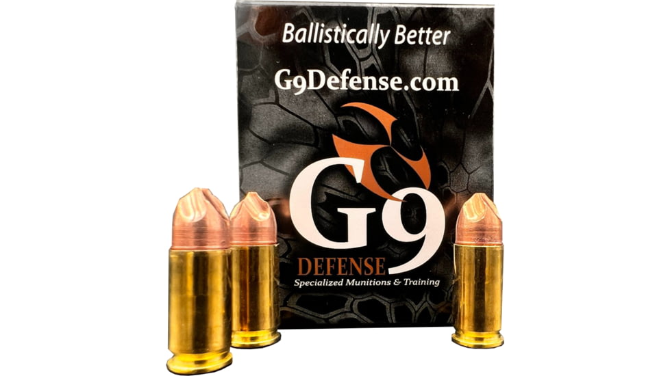 G9 Defense 9mm 126 Grain Subsonic Woodsman Brass Cased Pistol Ammo, 20 Rounds, E-9MM-126A