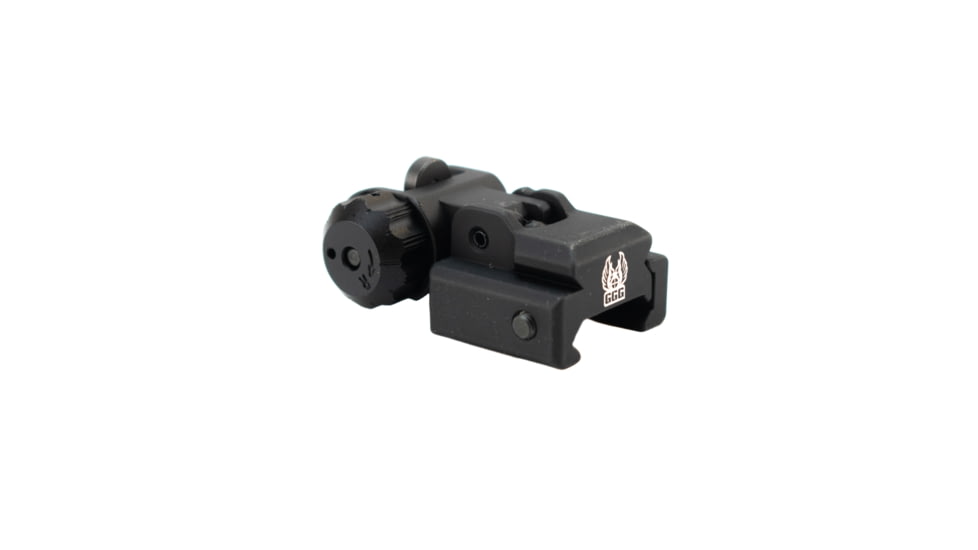 GG&amp;G A2 Top Mounted Deployable Rear Sight, Black, GGG-1005