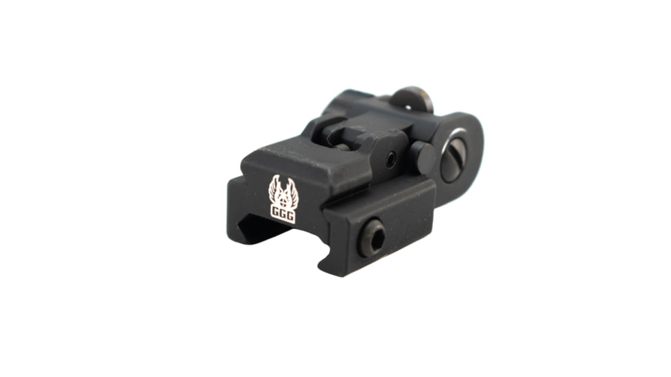 GG&amp;G A2 Top Mounted Deployable Rear Sight, Black, GGG-1005