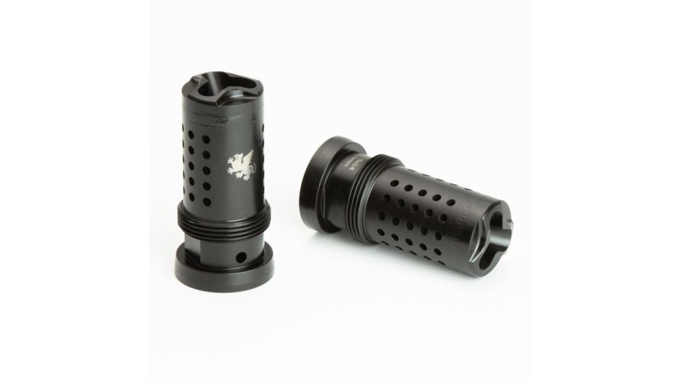 Griffin Armament Taper Mount Tactical Barrel Compensator .22 Cal 1/2x28, Black, TMTC221228