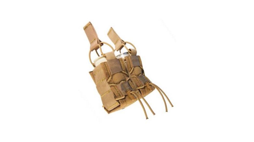 High Speed Gear HSGI Double 40MM Taco MOLLE Mag Pouch, Coyote Brown, 11M402CB