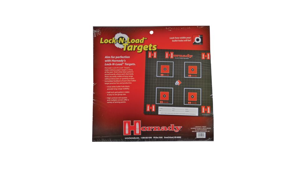 Hornady Lock-N-Load Paper Targets .5 Inch Grid Pattern 10 Per Pack 9963