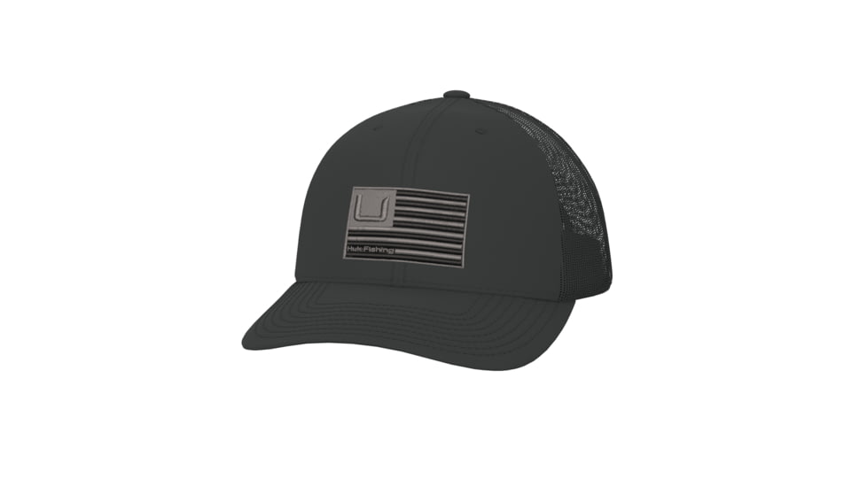 HUK Performance Fishing Huk And Bars Trucker - Mens, Black, 1, H3000423-001-1