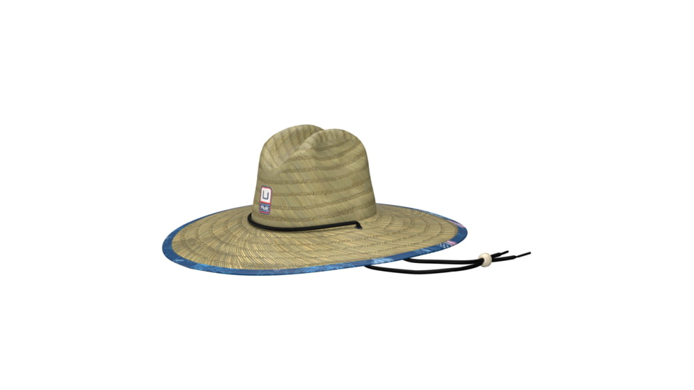 HUK Performance Fishing Straw Hat Fish And Flags - Mens, Set Sail, 1, H3000407-489-1