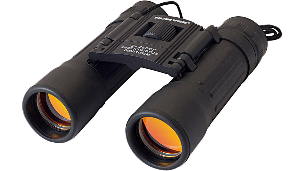 Humvee Compact Rubber Binocular - 12 X 25 - HMV-B-12X25B