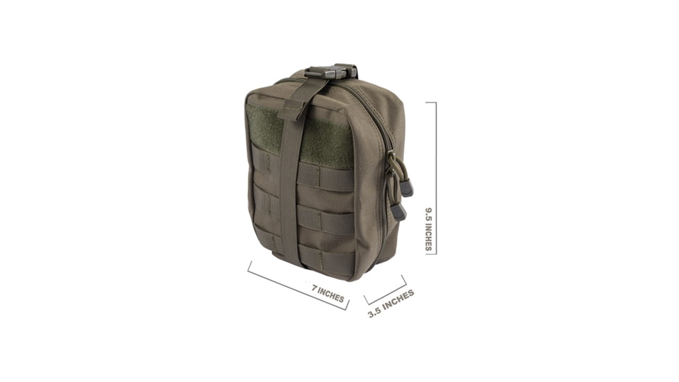 Lancer Tactical Admin Pouch w/ Molle, Olive Drab, CA-2055G