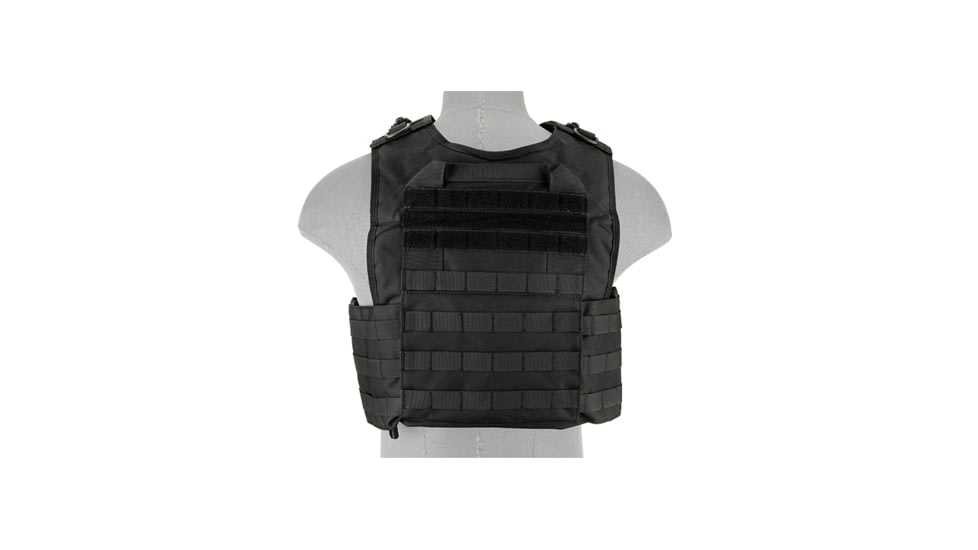 Lancer Tactical Battle 1000D Nylon MOLLE Tactical Vest, Black, CA-1850GBN