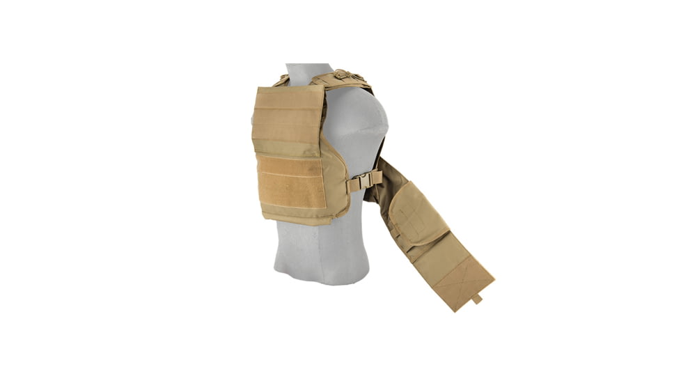 Lancer Tactical Battle 1000D Nylon MOLLE Tactical Vest, Tan, CA-1850GTN