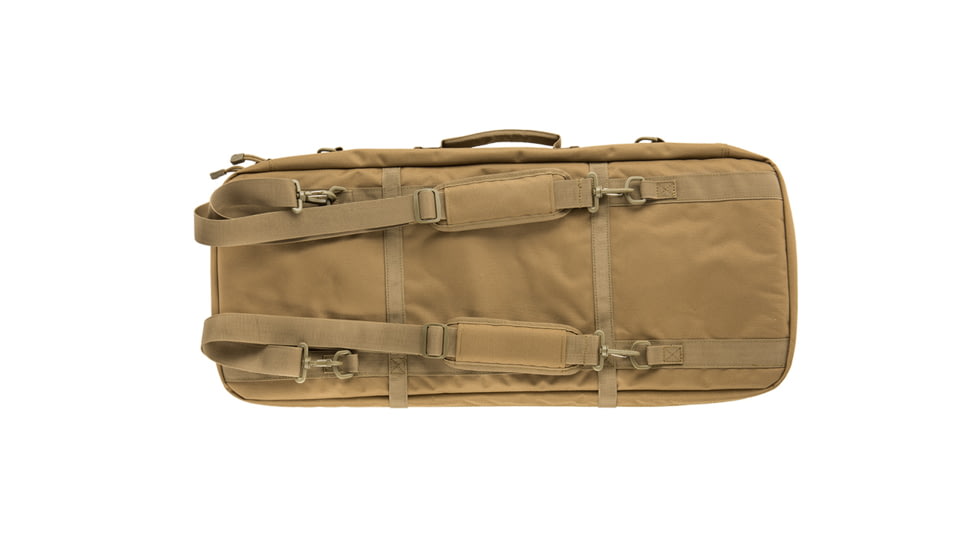 Lancer Tactical Nylon 3-Way Carry 29in Double Rifle Gun Bag, Khaki, CA-288KN