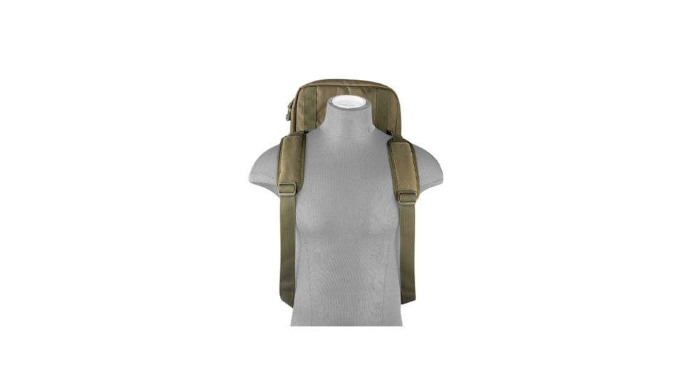 Lancer Tactical Nylon 3-Way Carry 29in Double Rifle Gun Bag, Olive Drab, CA-288GN