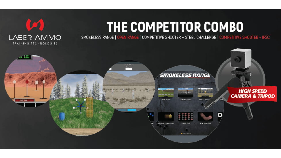 Laser Ammo Smokeless Range Smokeless Range, The Competitor Combo, Medium, TCC001