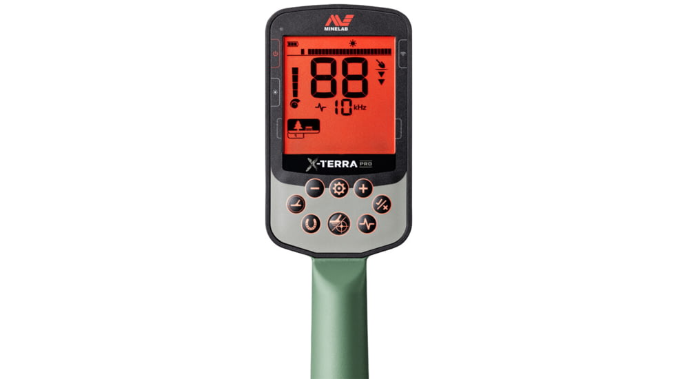 Minelab X-Terra Pro Metal Detector, Black/Green, Adjustable, 3707-0001