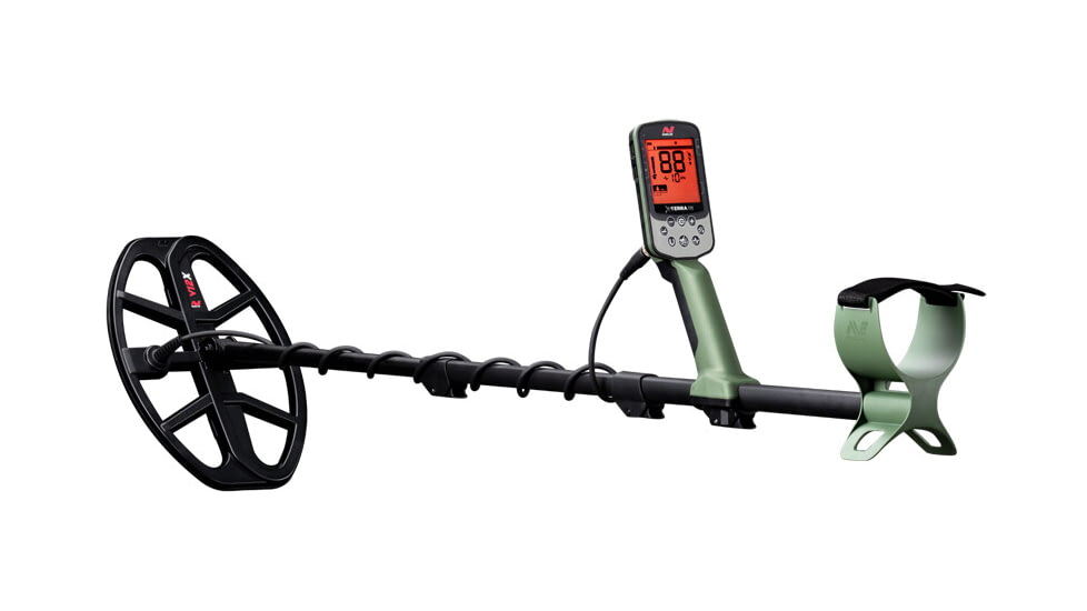 Minelab X-Terra Pro Metal Detector, Black/Green, Adjustable, 3707-0001