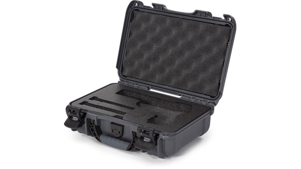 Nanuk 909 Case with Foam for Glock, 12.64in, Graphite, Small, 909S-080GP-0J0-17333