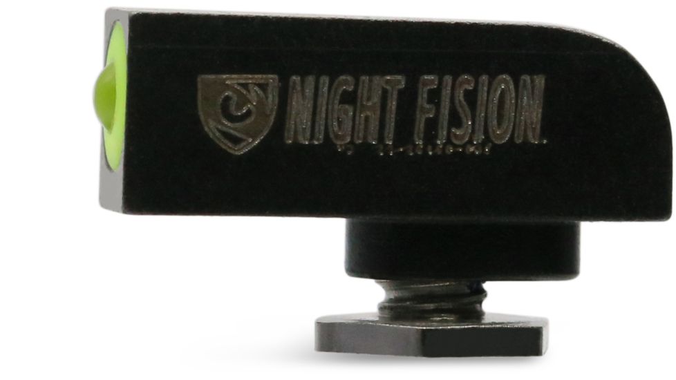 Night Fision Glow Dome Suppressor Height Night Sight Set, Square Rear, S&amp;W M&amp;P/M&amp;P M2.0/SD9 VE/SD40 VE, , Yellow Front/Black Rear w/Green Tritium, SAW-203-003-GD-PYGZG