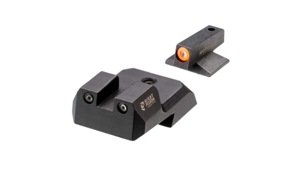 Night Fision Night Sight Set, 1911, .180in, Blade Orange Front, Black, 1911-325-003-OGZG