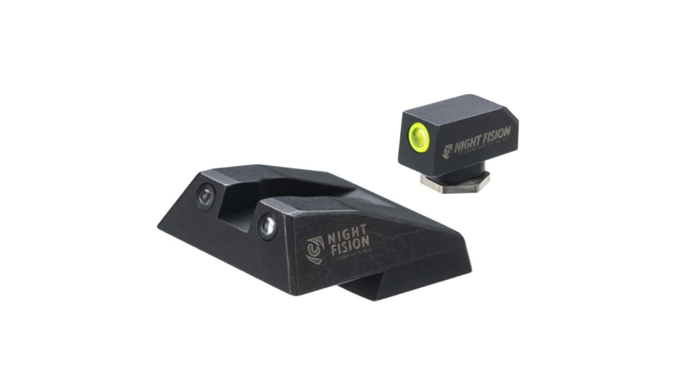 Night Fision Night Sight Set, SAR 9, Yellow Front, Black, SAR-301-003-YGZG