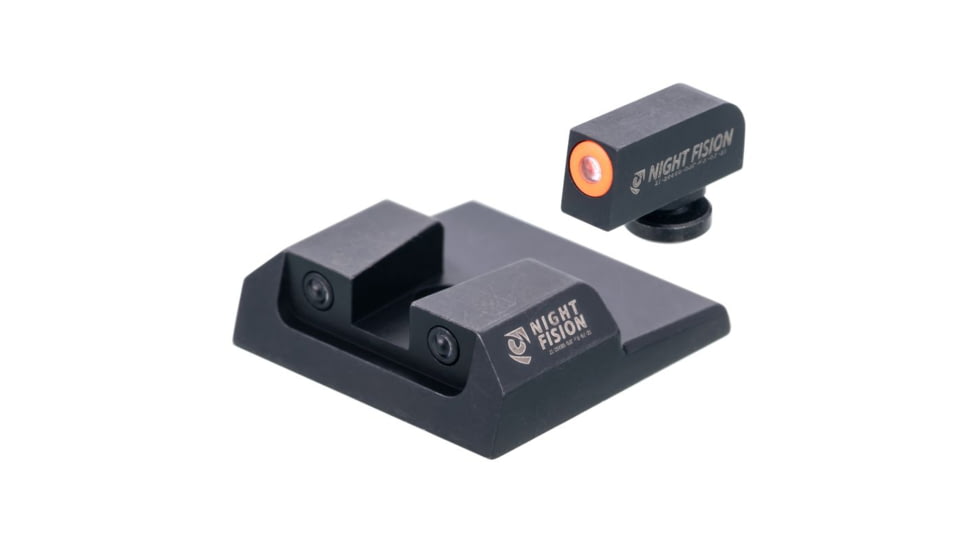 Night Fision Night Sight Set, Taurus G2c/G2/G3/TX22, Orange Front, Black, TAU-251-003-OGZG