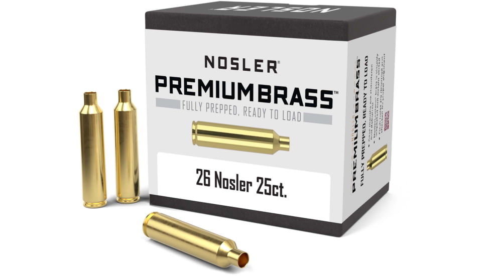 Nosler Custom Rifle Brass .26 Nosler, 25ct, 10140