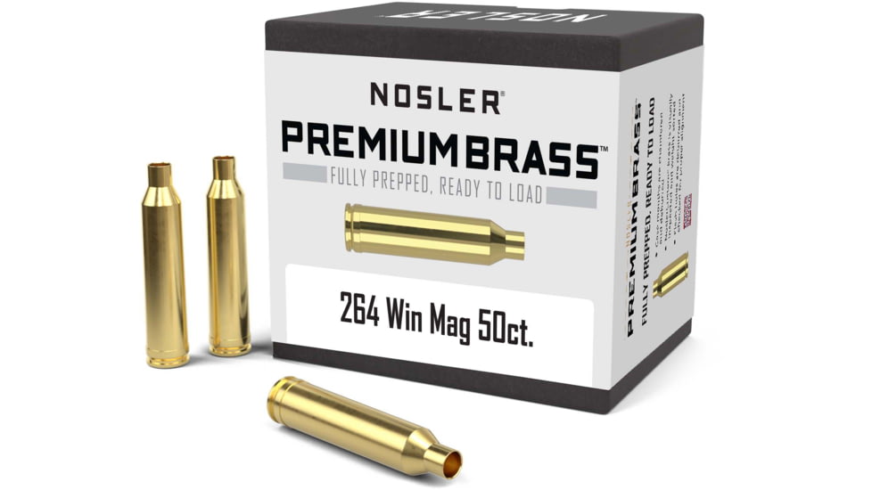 Nosler Custom Rifle Brass .264 Winchester Magnum, 50ct, 11234