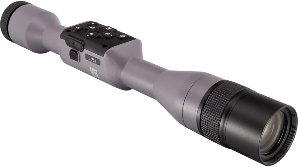 ATN OPMOD X-Sight 5, 5-25x, UHD Smart Day/Night Hunting Rifle Scope in Wolf Grey w/ Quick Detach Mount, Wolf Grey, DGWSXS5255OPWG