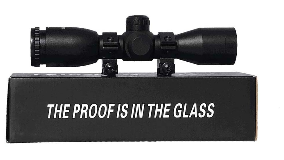 Osprey Global 4X32 Crossbow Scope w/ Illuminated Reticle Scope, 1in Tube, Black, 4X32 CB