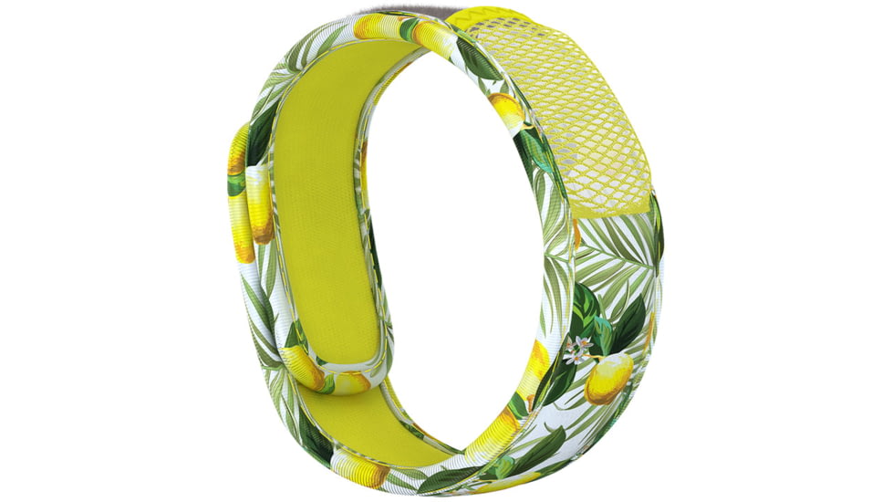 Parakito Mosquito Repellent Wristband w/ 2 Refills Graphic, Lemon, One Size, LPTWB3G120