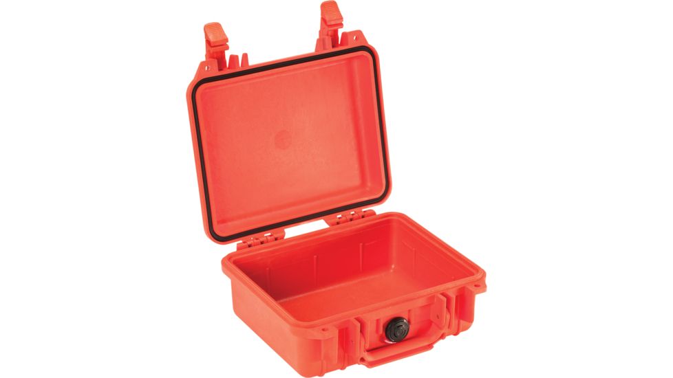 Pelican 1200 Small Protector Waterproof 10.6x10x4.8in Case, Orange, No Foam