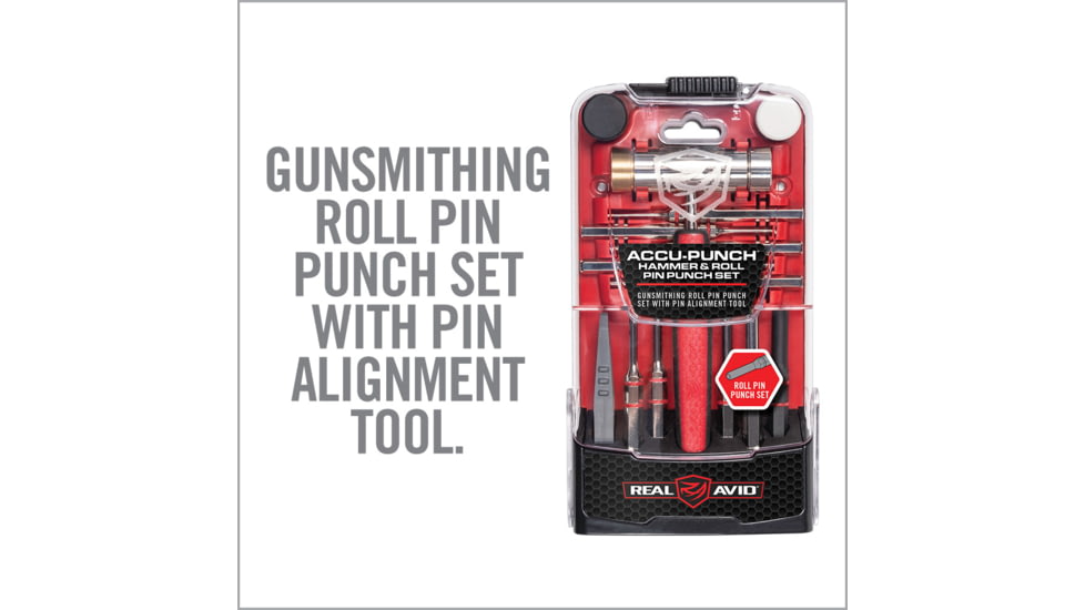 Real Avid Accu-Punch Hammer and Gunsmithing Roll Pin Punch Set, AVHPS-RP