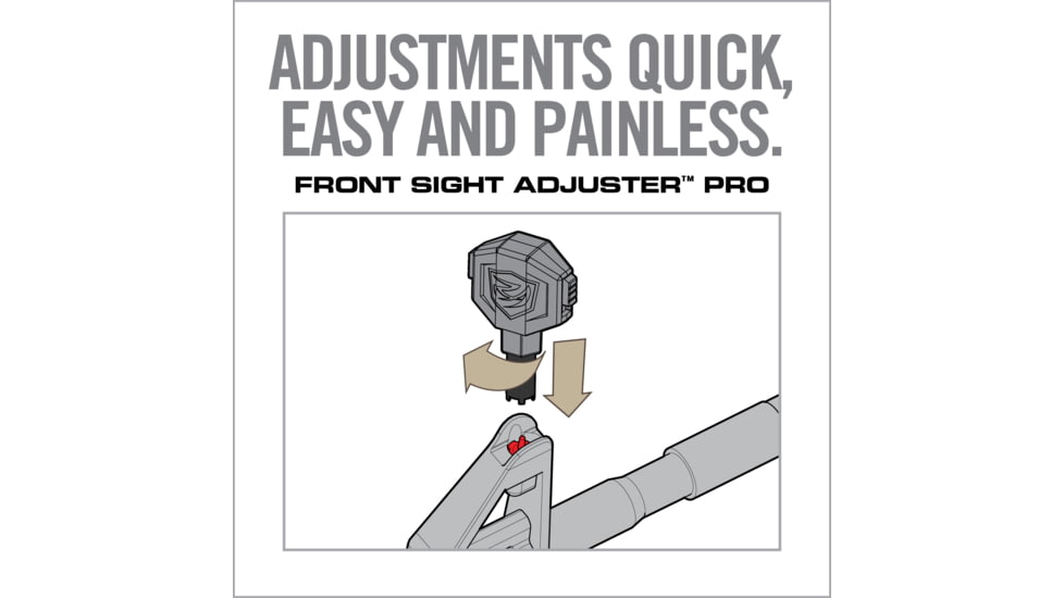 Real Avid Front Sight Adjuster Pro, Grey, Black, Small, AVARFSAPRO