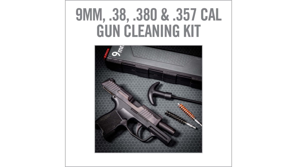 Real Avid Prime-9 9mm Handgun Cleaning Kit, .38/ .380/ .357 Caliber, 9mm, AVGCK9MM