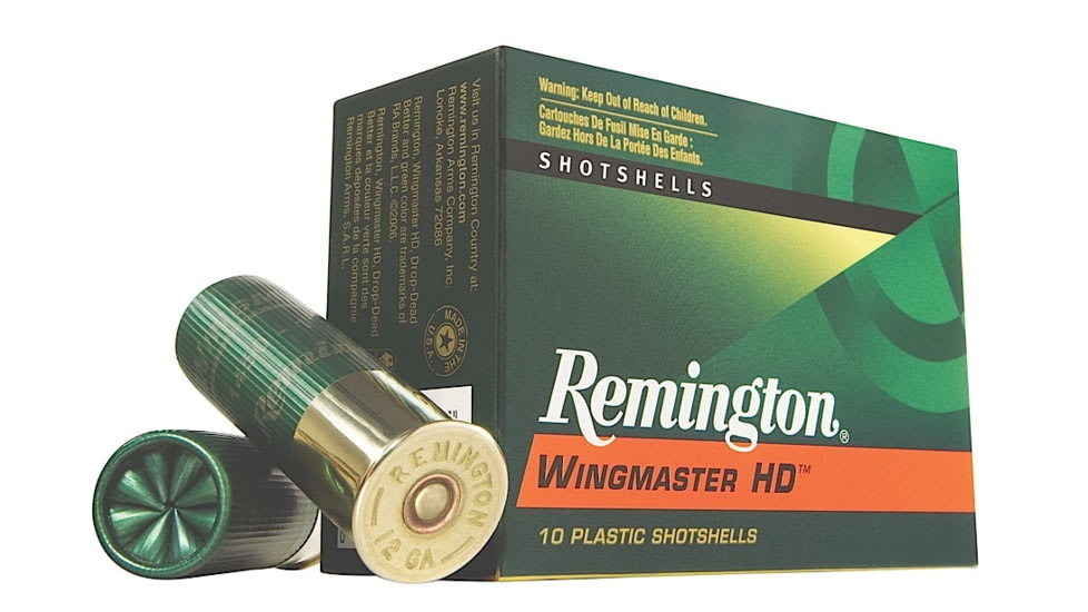 Remington Wingmaster HD 12 Gauge 1 1/2 oz 3in #4 Centerfire Shotgun Ammo, 10 Rounds, R20905