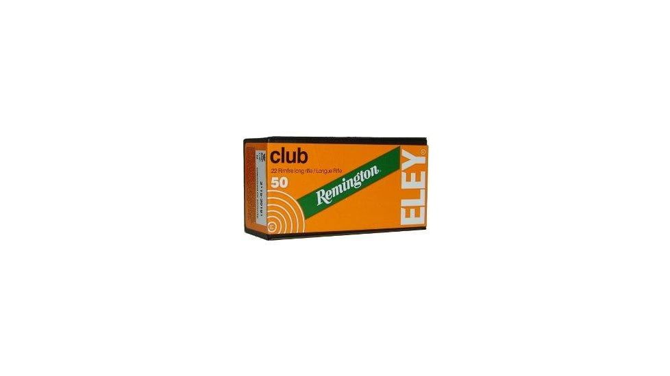 Remington Eley Club Rimfire Ammo .22 LR 40 gr LFN 1085 fps 50/ct, 21256