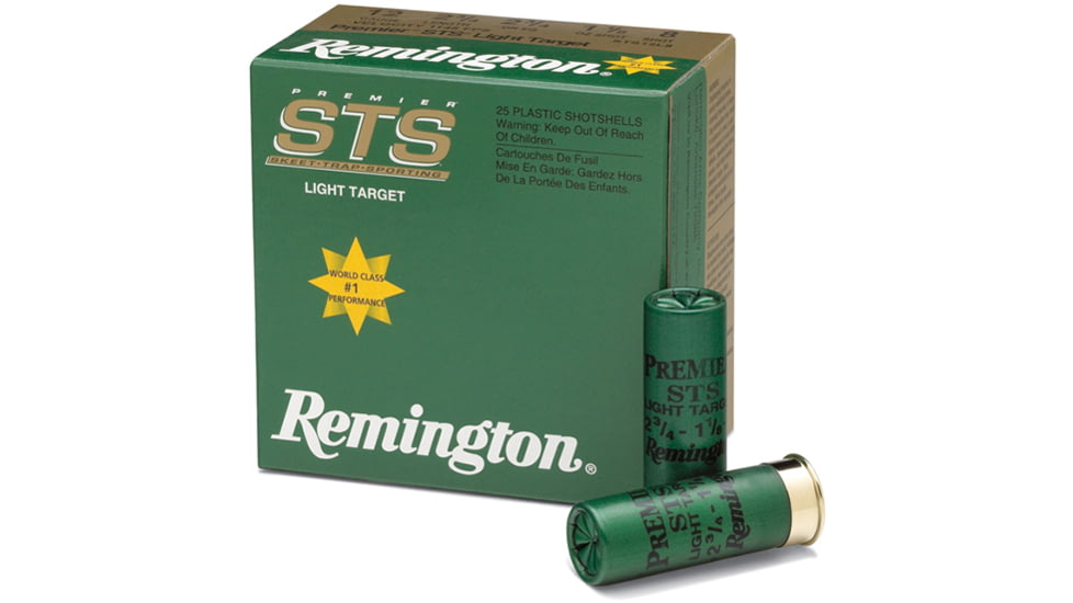 Remington Premier STS Target 12 Gauge 1 oz 2.75in 1185 ft/s #8 Centerfire Shotgun Ammo, 25 Rounds, 20155