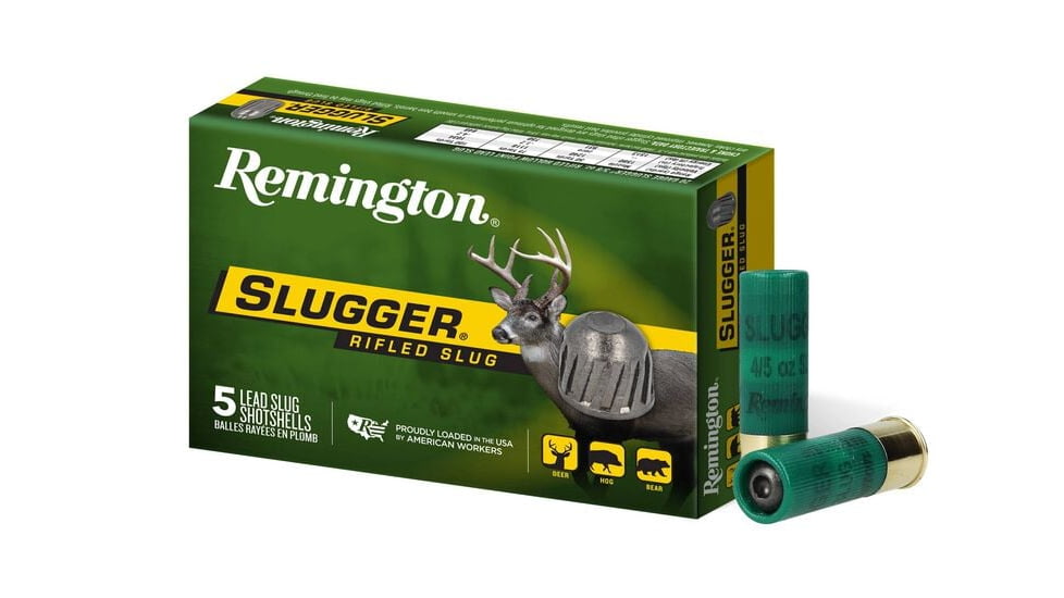 Remington Slugger Rifled Slugs 16 Gauge 4/5 oz 1600 ft/s Rifled Slug Hollow Point 2.75in Centerdire Shotgun Slug Ammo, 250 Round