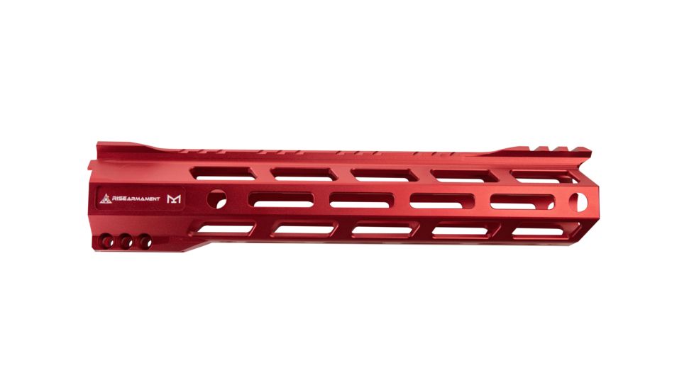 RISE Armament RA-905 Handguard, M-LOK, AR-15, 10in, 6061-T6 Billet Aluminum, Anodized, RISE Red, RA-905-100-RR