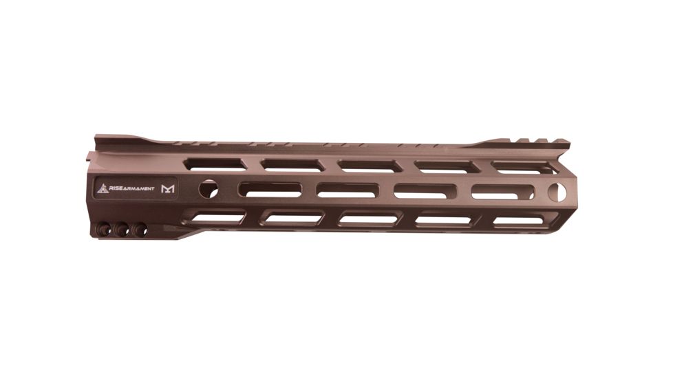 RISE Armament RA-905 Handguard, M-LOK, AR-15, 10in, 6061-T6 Billet Aluminum, Anodized, Spartan Bronze, RA-905-100-SB