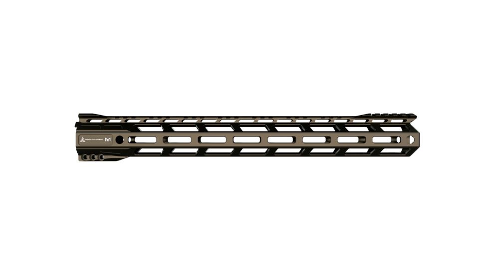 RISE Armament RA-905 Handguard, M-LOK, AR-15, 15in, 6061-T6 Billet Aluminum, Anodized, Spartan Bronze, RA-905-150-SB