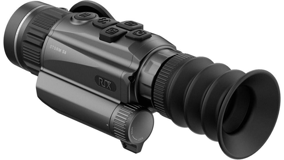 RIX STORM S6 35mm Thermal Imaging Rifle Scope, 50 Hz, 640x512, Black, RIX STORM S6