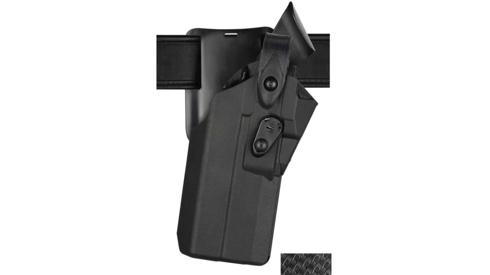 Safariland 7365RDS 7TS ALS/SLS Low-Ride Duty Holster, STX Basket Weave, Right Hand, Black, 7365RDS-4502-481