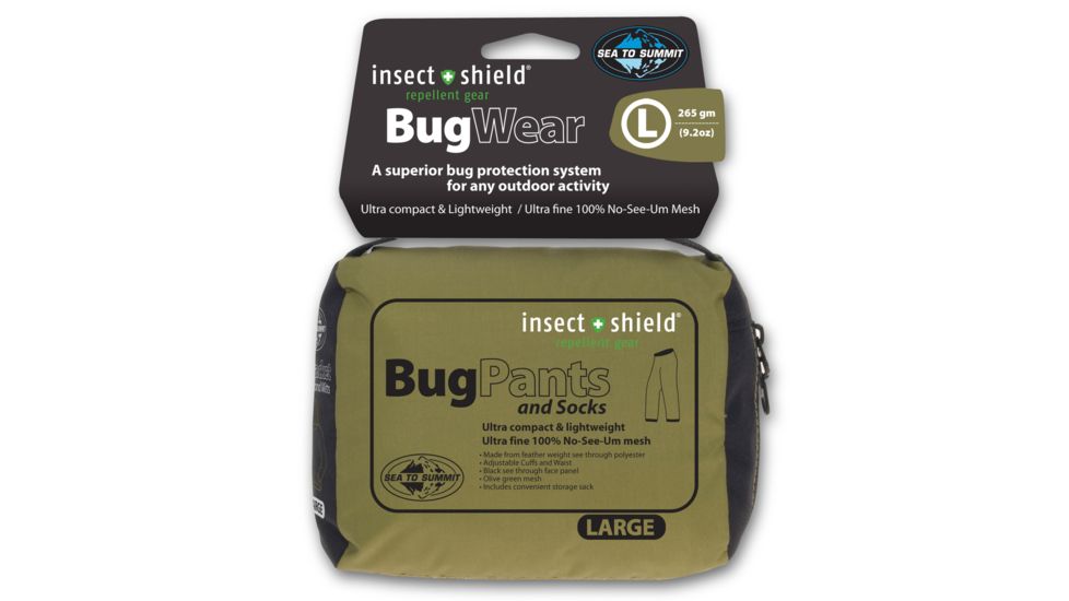 Sea to Summit Bug Pants and Socks, Large, Insect Shield, 328L