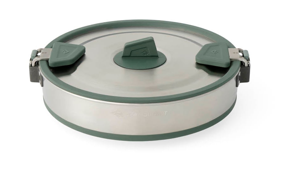 Sea to Summit Detour Stainless Steel Collapsible Pot, Laurel Wreath Green, A1212