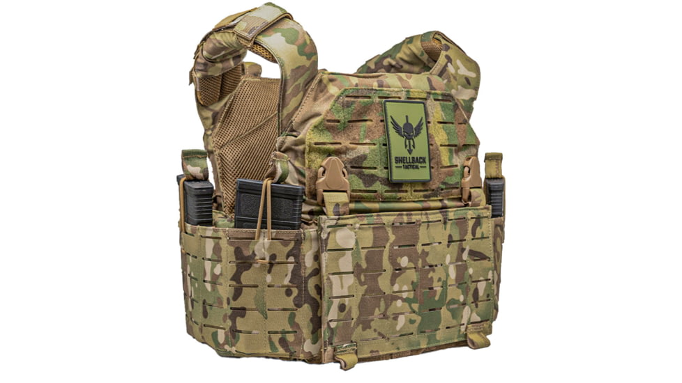 Shellback Tactical Rampage 2.0 Plate Carrier, Shooter and SAPI, Multicam, One Size, SBT-9031-MC