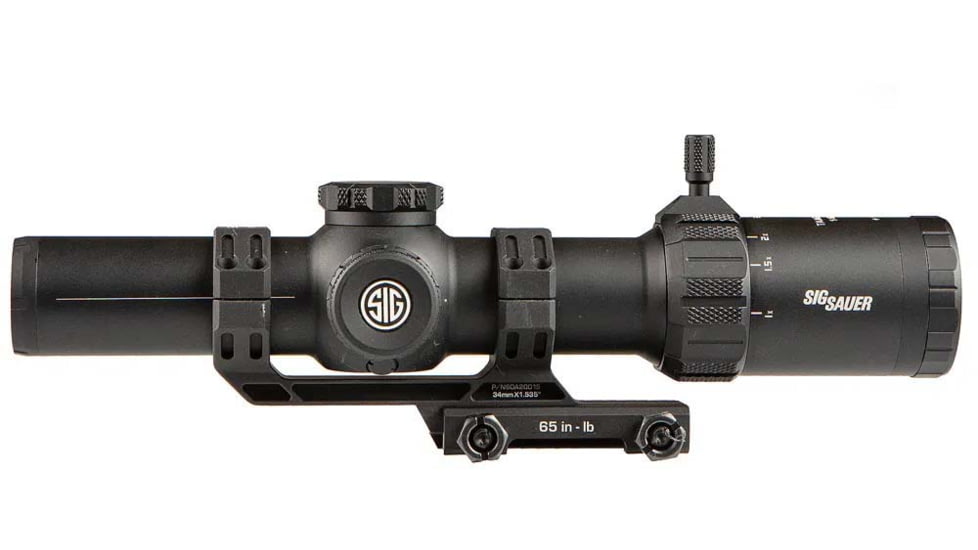 SIG SAUER Tango 1-10x28 Riflescope, 34mm Tube, Second Focal Plane, MSR BDC-10 Reticle, Black, SOTM11000