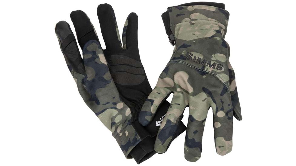 Simms Fishing Products Gore-Tex Infinium Flex Glove - Men's, Riparian Camo, Small, nium-flex-glovemediu