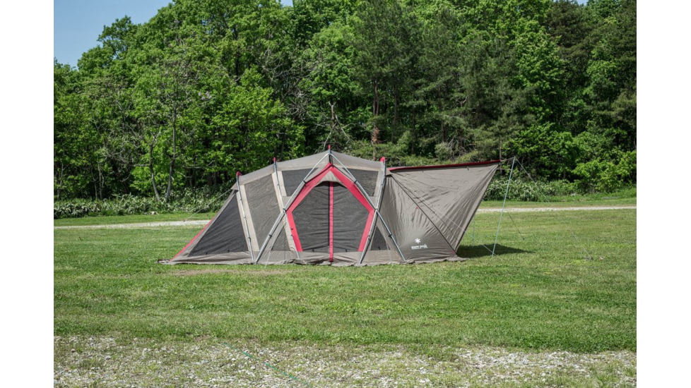 Snow Peak Living Shell Long Pro Shelter, 6-Person, Brown, TP-660